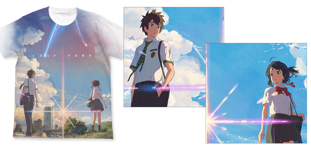 『君の名は。』より、記憶が鮮やかに蘇るフルカラーのＴシャツ＆クッションカバーが登場！